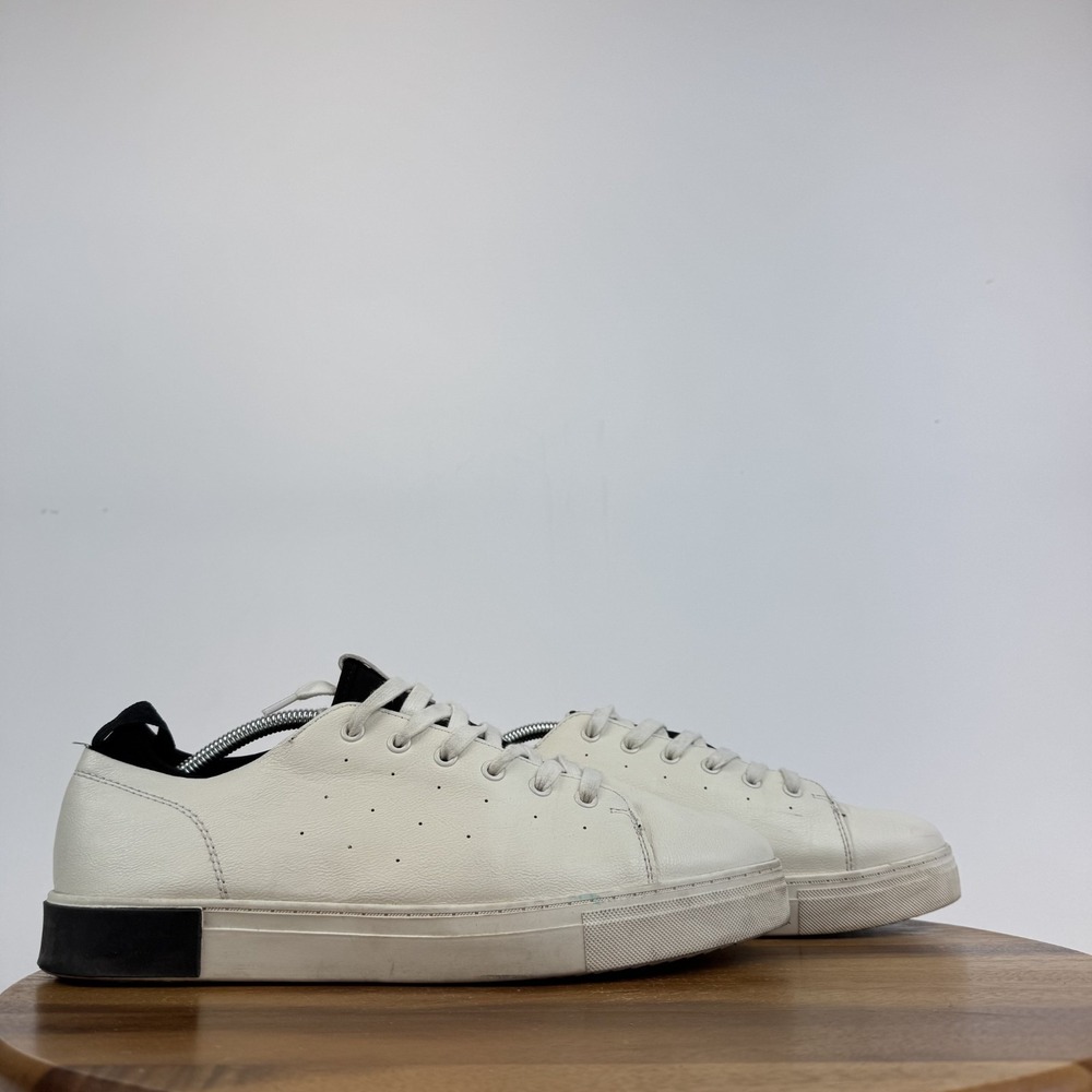 Mens Mia The Lace Up‎ White Faux Leather Comfort Casual Sneakers Size 13 M GUC